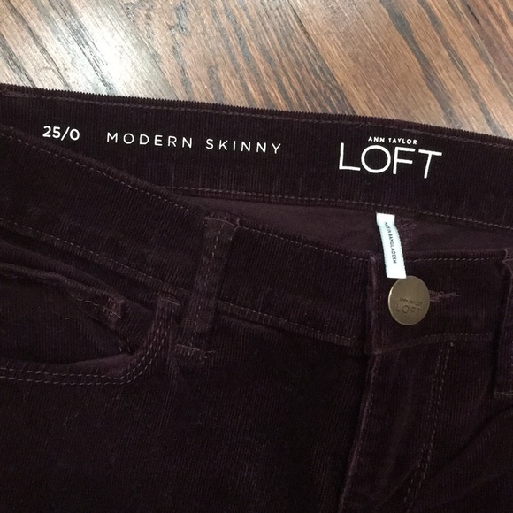 Ann Taylor Loft Modern Skinny Corduroy Pants - Picture 3 of 3